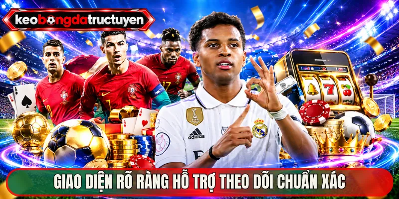 Giao diện rõ ràng hỗ trợ theo dõi chuẩn xác